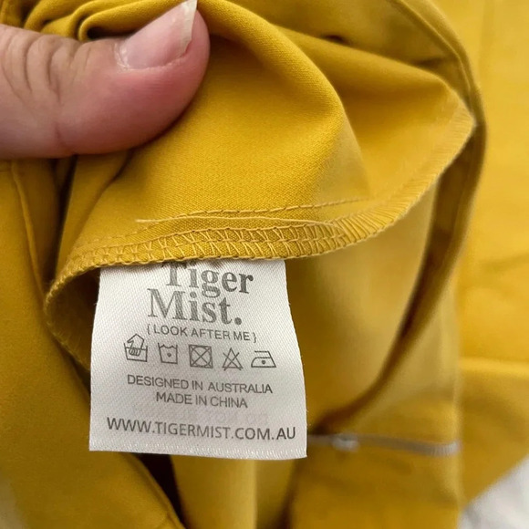 Tiger Mist yellow high waisted Kinsley pants - Picture 8 of 9